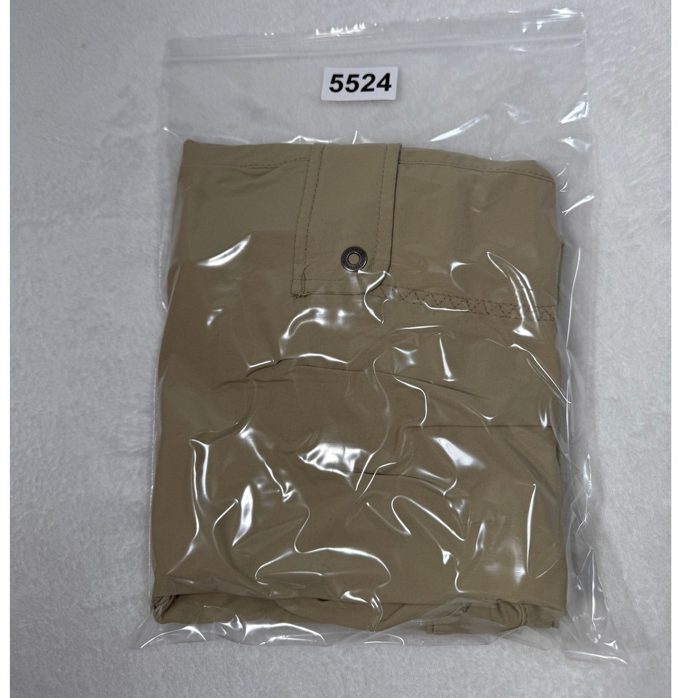 Eddie Bauer Travex Horizon Cargo Capri Pants Womens 4 Khaki Tan Stretch 5524 - Picture 8 of 9